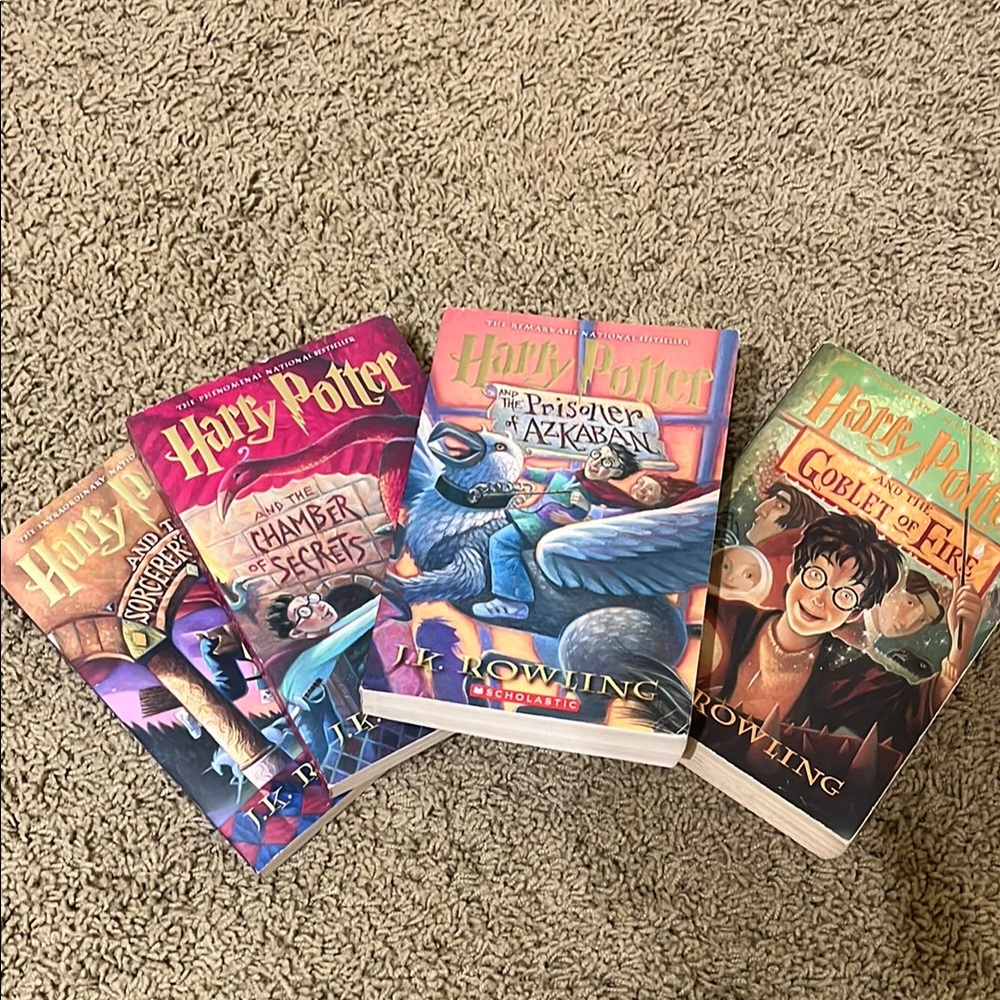 First 4 Harry Potter books